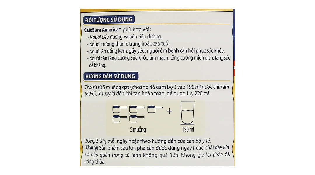 Thực phẩm dùng cho chế độ ăn đặc biệt Calosure America+ - 17