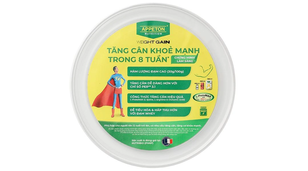 Sữa bột Appeton Weight Gain cho người lớn hương vani lon 450g - 5