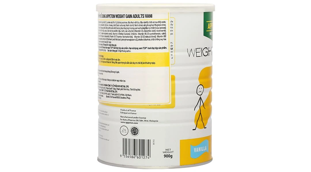 Sữa bột Appeton Weight Gain cho người lớn hương vani lon 450g - 15