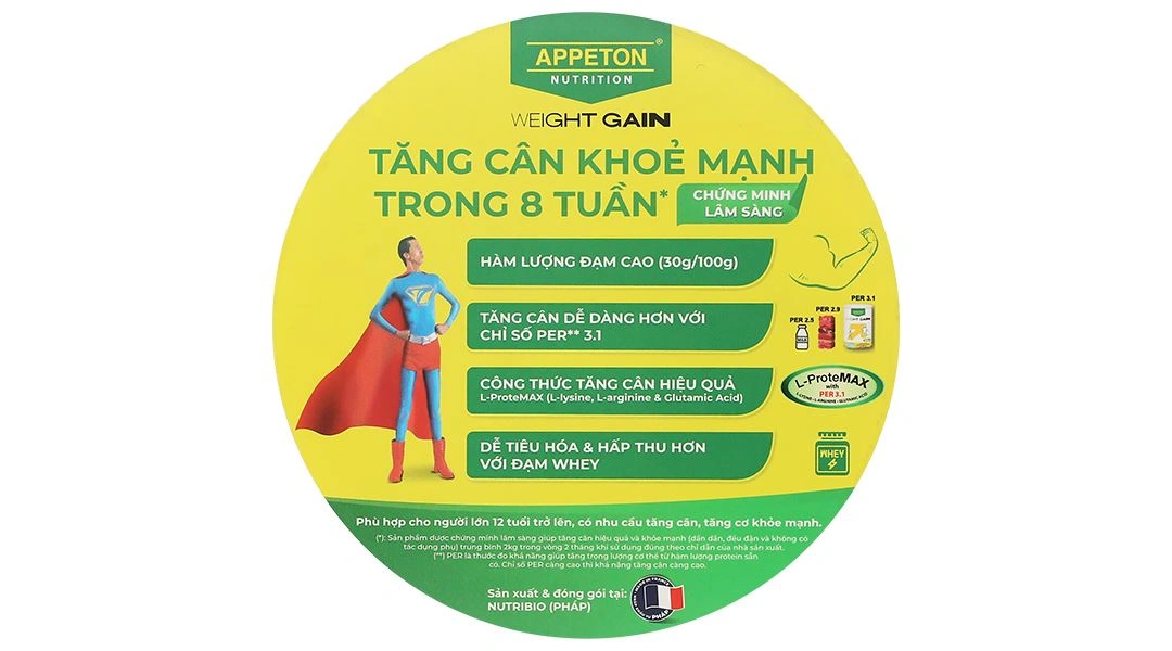Sữa bột Appeton Weight Gain cho người lớn hương vani lon 450g - 16