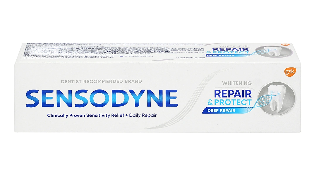 Kem đánh răng Sensodyne Repair & Protect Deep Repair Whitening tuýp 100g - 7
