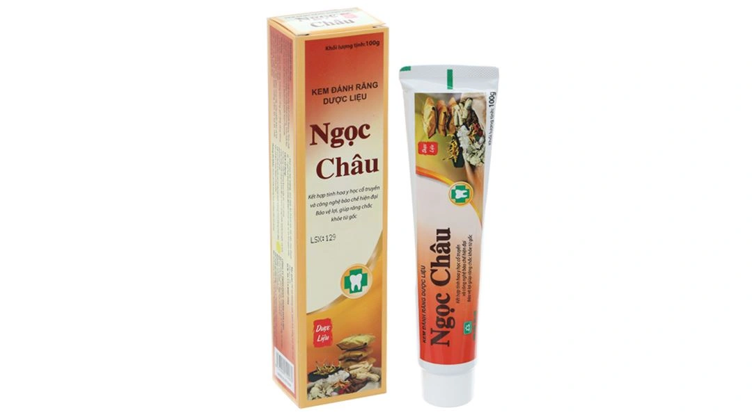Kem đánh răng dược liệu Ngọc Châu ngừa sâu răng tuýp 100g - 