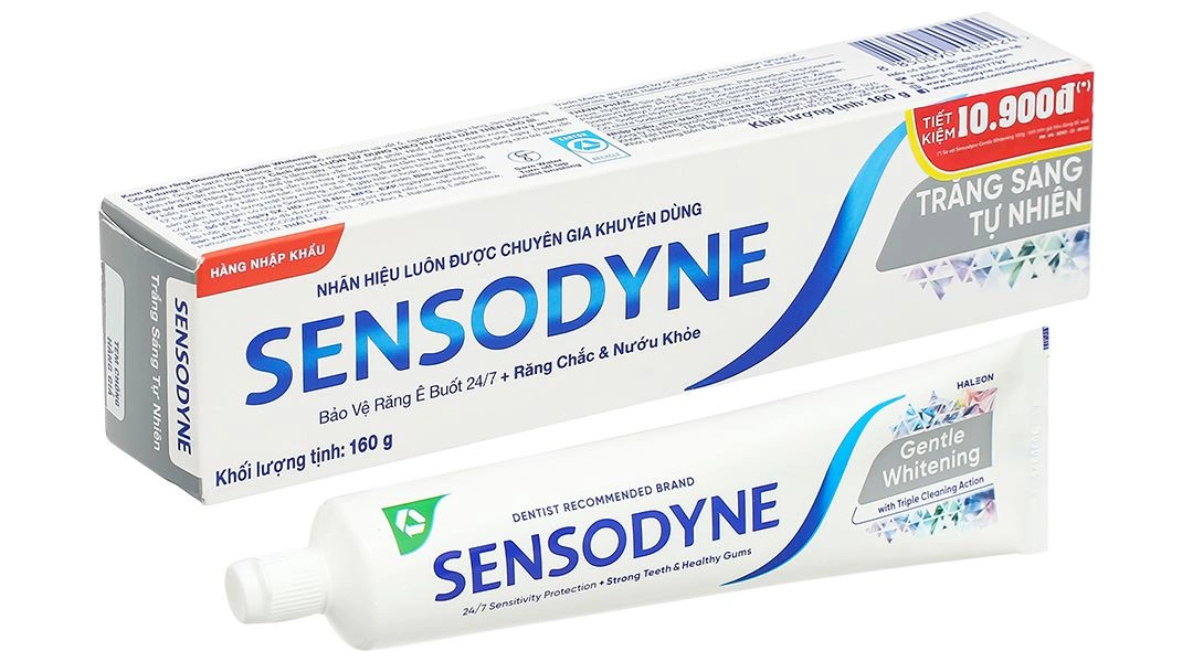 Kem đánh răng Sensodyne Gentle Whitening giúp làm trắng răng tuýp 160g - 6