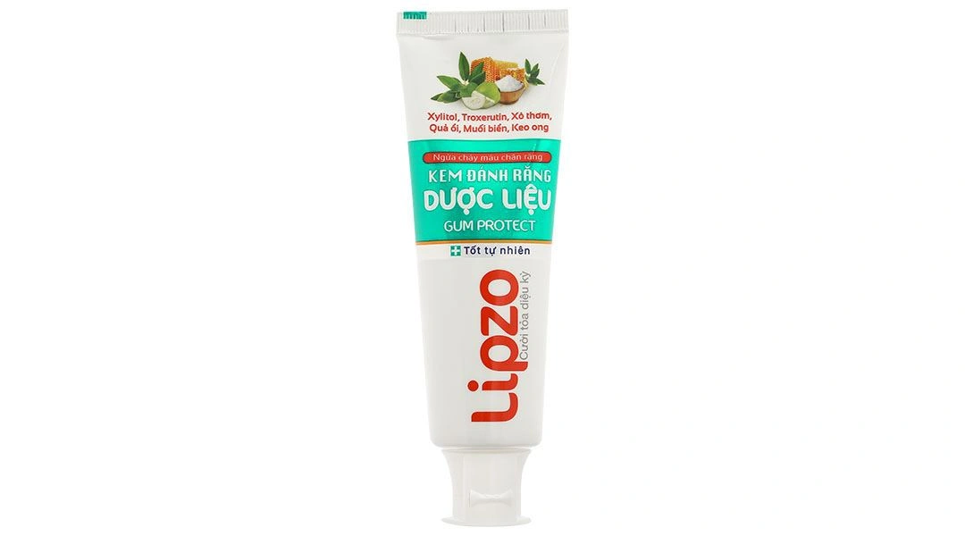 Kem đánh răng Dược Liệu Lipzo sạch nướu, ngừa chảy máu chân răng tuýp 110g - 9