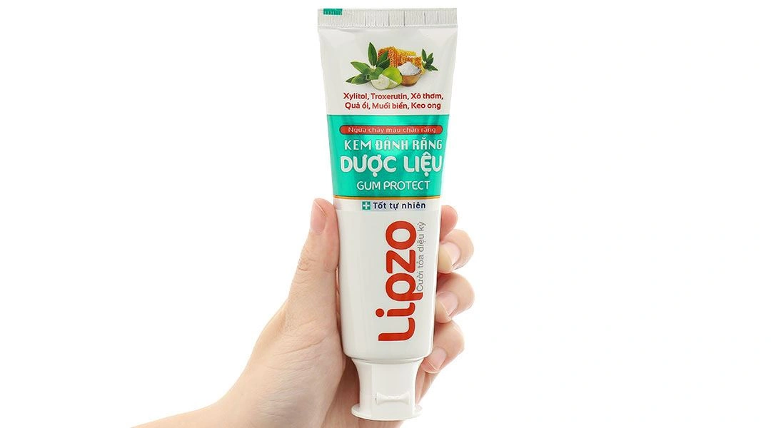 Kem đánh răng Dược Liệu Lipzo sạch nướu, ngừa chảy máu chân răng tuýp 110g - 10