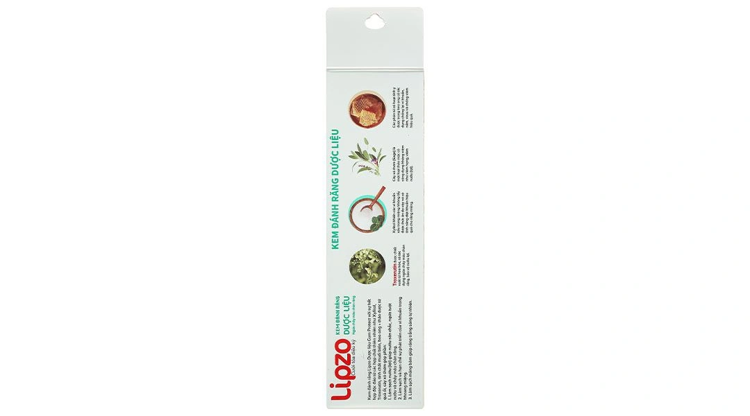 Kem đánh răng Dược Liệu Lipzo sạch nướu, ngừa chảy máu chân răng tuýp 110g - 3