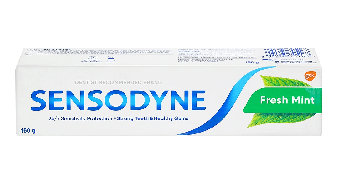 Kem đánh răng Sensodyne Fresh Mint giảm ê buốt tuýp 160g - 9