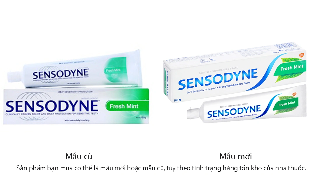 Kem đánh răng Sensodyne Fresh Mint giảm ê buốt tuýp 160g - 7