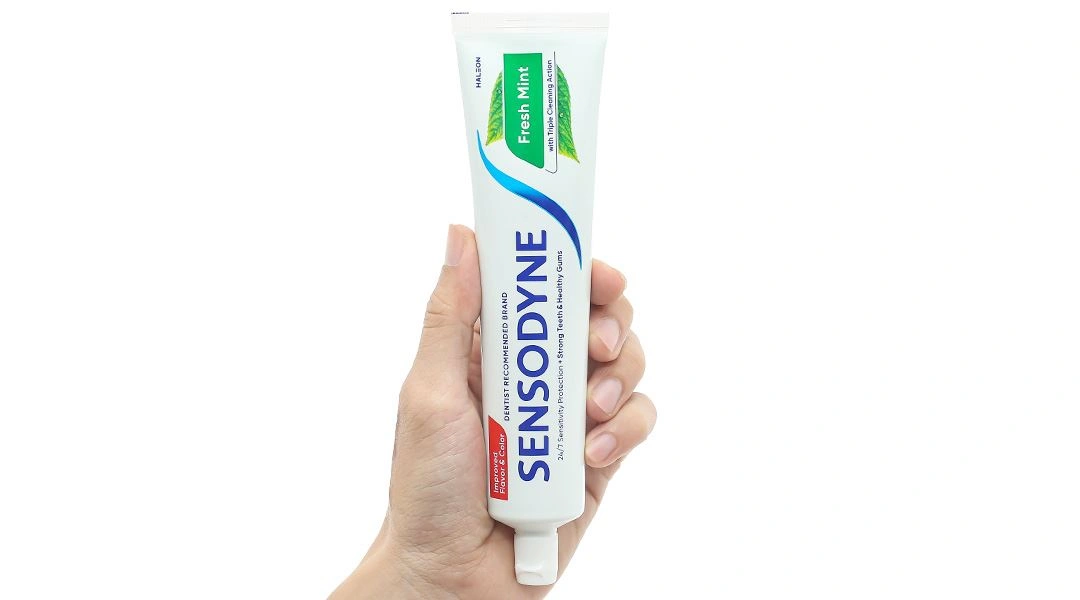 Kem đánh răng Sensodyne Fresh Mint giảm ê buốt tuýp 160g - 4