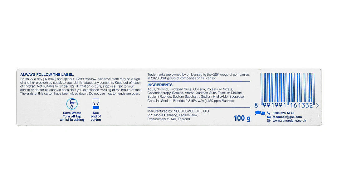 Kem đánh răng Sensodyne Fresh Mint giảm ê buốt tuýp 100g - 17