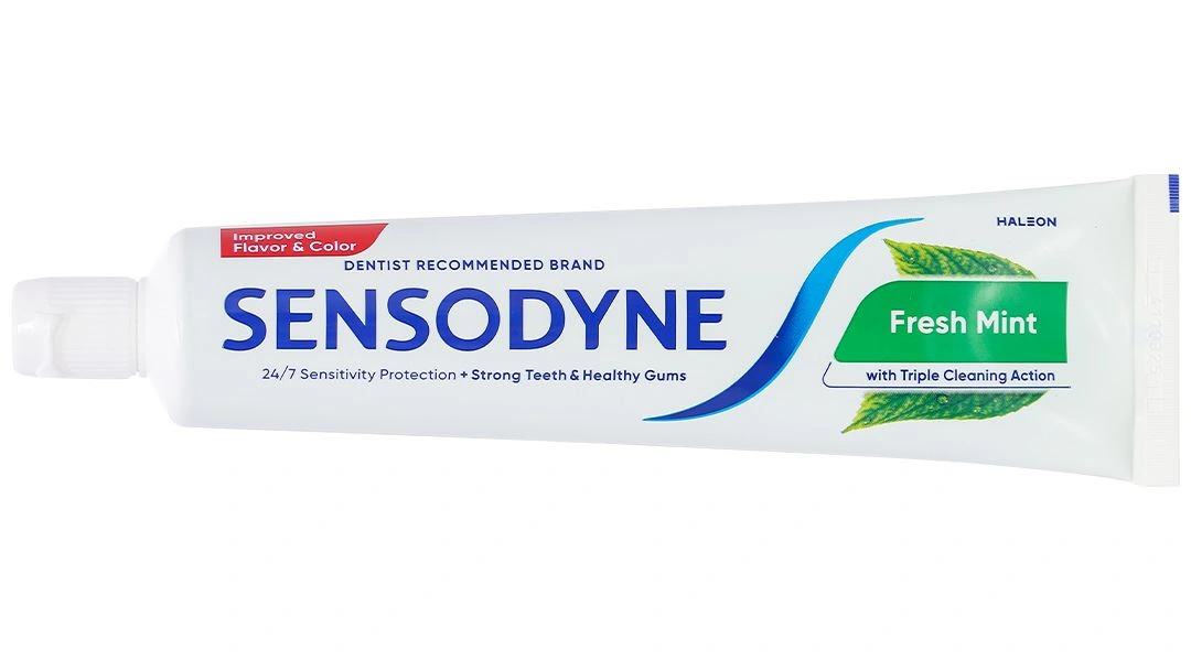 Kem đánh răng Sensodyne Fresh Mint giảm ê buốt tuýp 100g - 9