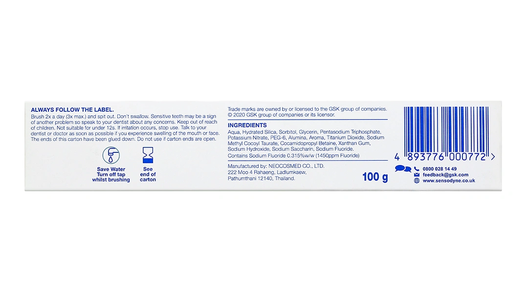 Kem đánh răng Sensodyne Gentle Whitening giúp làm trắng răng tuýp 100g - 11
