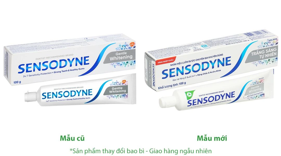 Kem đánh răng Sensodyne Gentle Whitening giúp làm trắng răng tuýp 100g - 