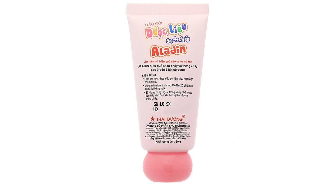 Dầu gội dược liệu Aladin điều trị chấy, loại bỏ trứng chấy - 10
