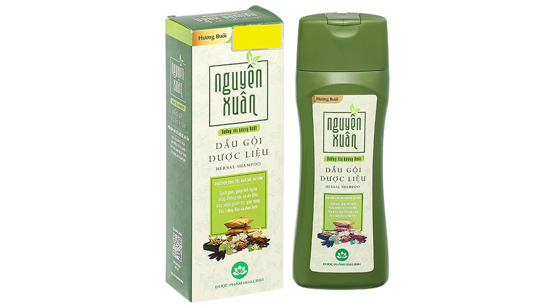 Dầu gội dược liệu Nguyên Xuân hương bưởi giúp dưỡng tóc hương bưởi chai 275ml - 