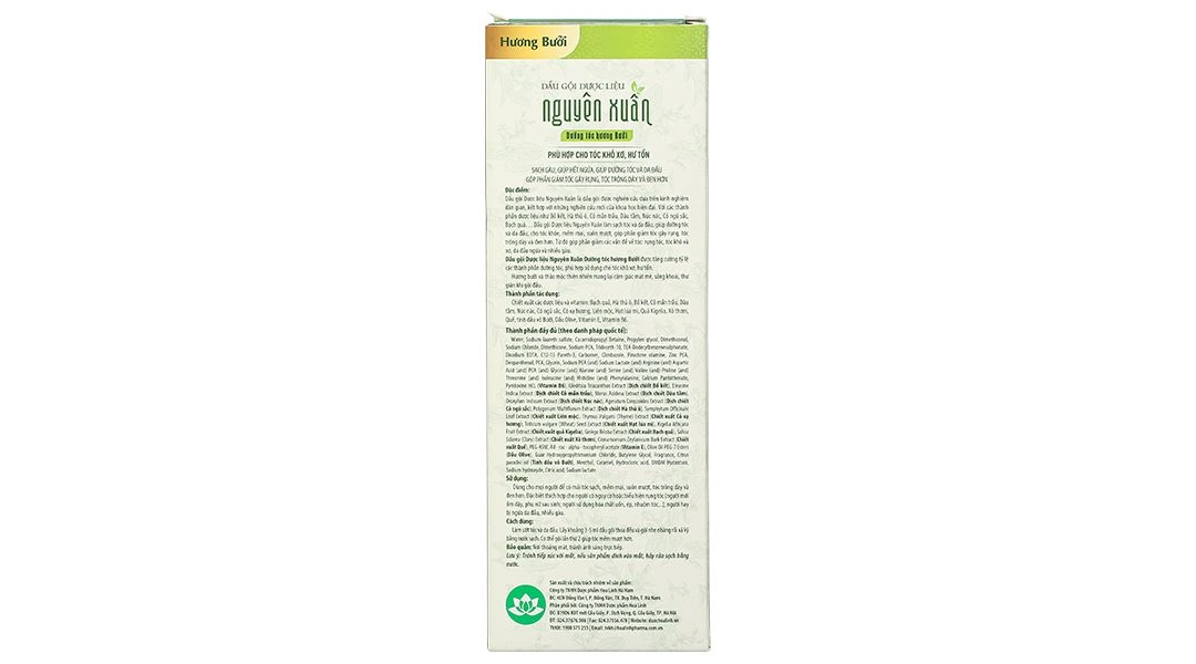 Dầu gội dược liệu Nguyên Xuân hương bưởi giúp dưỡng tóc hương bưởi chai 275ml - 2