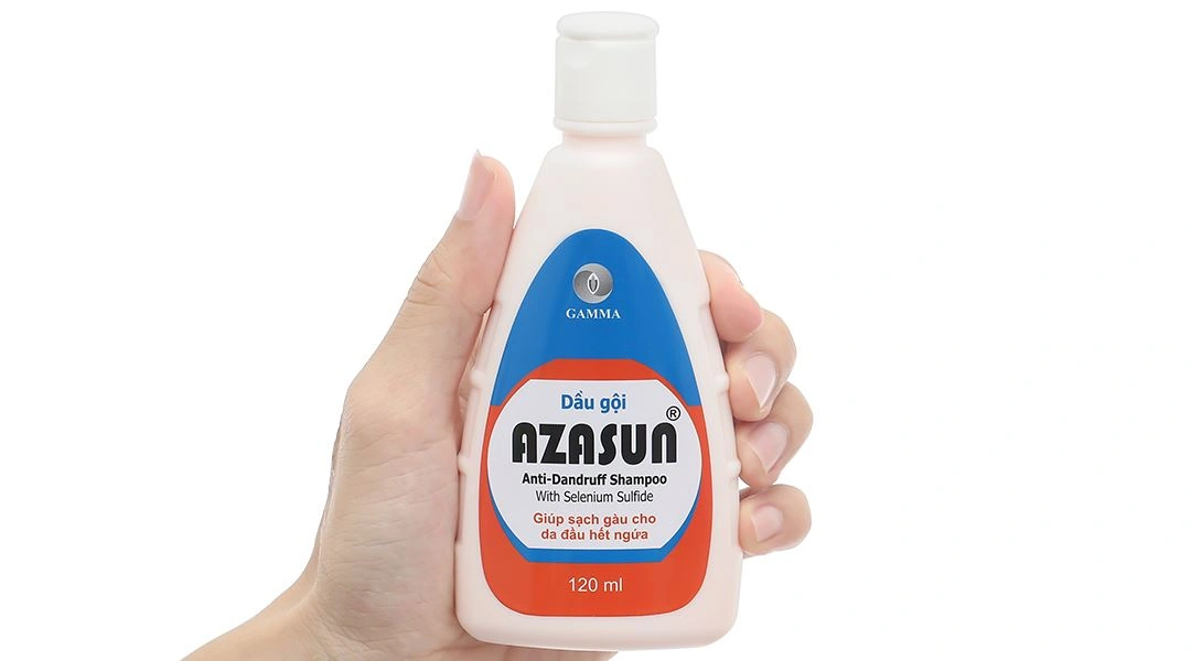 Dầu gội Azasun giảm ngứa da đầu, sạch gàu chai 120ml - 12
