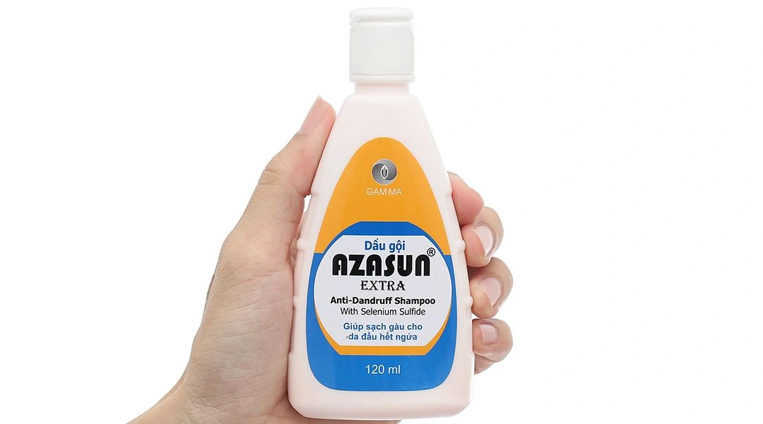 Dầu gội Azasun Extra giảm ngứa da đầu, sạch gàu chai 120ml - 1