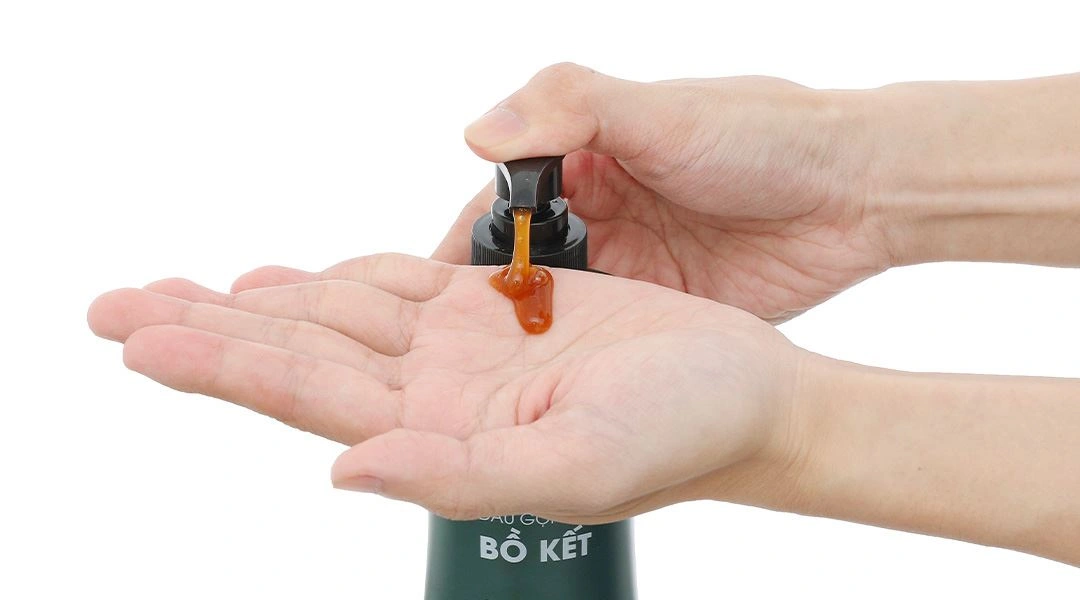 Dầu gội bồ kết Lộc Xuân làm sạch gàu, phục hồi hư tổn chai 300ml - 9
