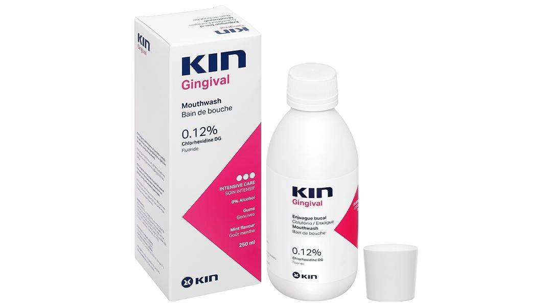 Nước súc miệng Kin Gingival ngừa viêm nướu, sâu răng chai 250ml - 1