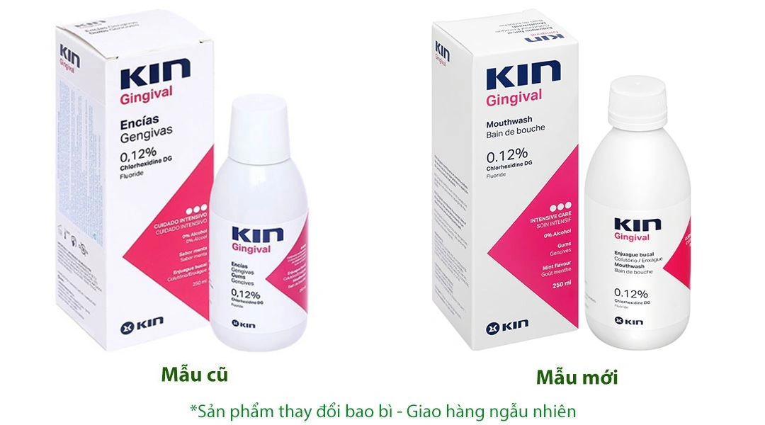 Nước súc miệng Kin Gingival ngừa viêm nướu, sâu răng chai 250ml - 