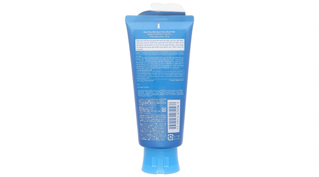 Sữa rửa mặt Senka Perfect Whip tạo bọt sạch thoáng, sáng rạng rỡ tuýp 120g - 1