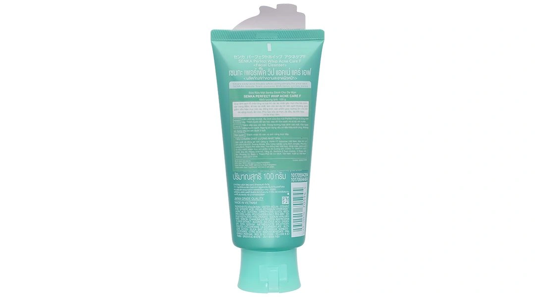 Sữa rửa mặt Senka Perfect Whip Acne Care ngừa mụn tuýp 100g - 1