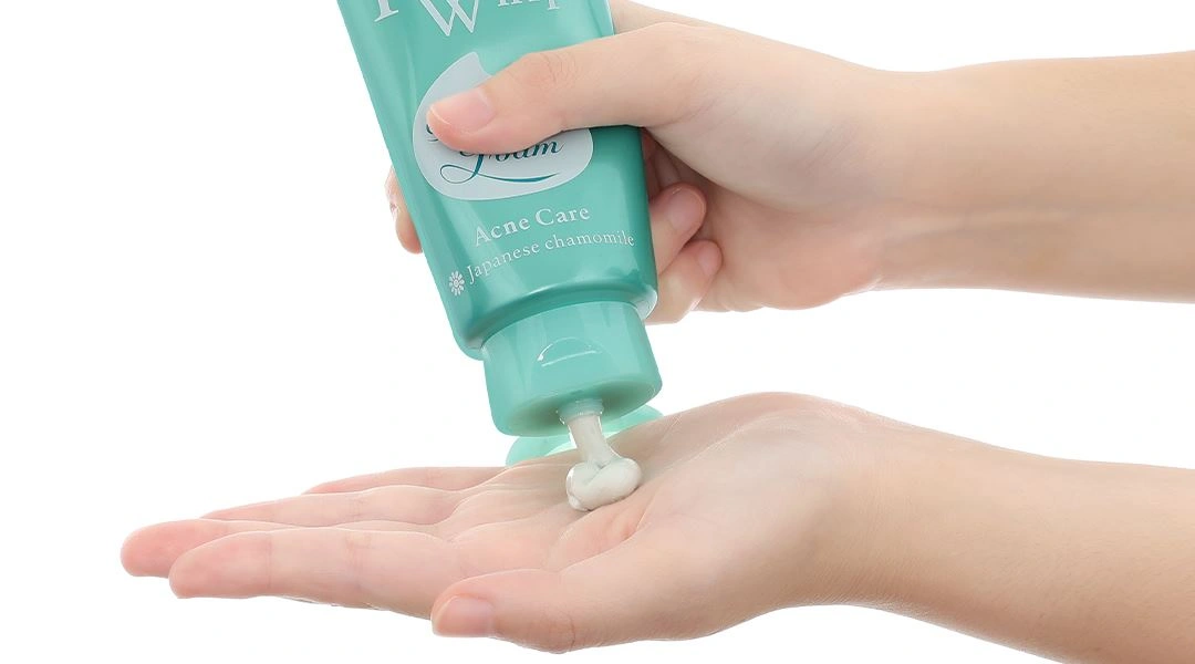Sữa rửa mặt Senka Perfect Whip Acne Care ngừa mụn tuýp 100g - 5