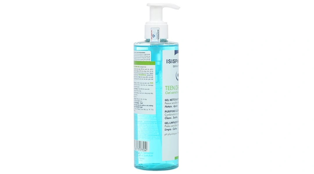 Gel rửa mặt Isis Pharma Teenderm Gel Sensitive giảm nhờn, ngừa mụn chai 250ml - 3