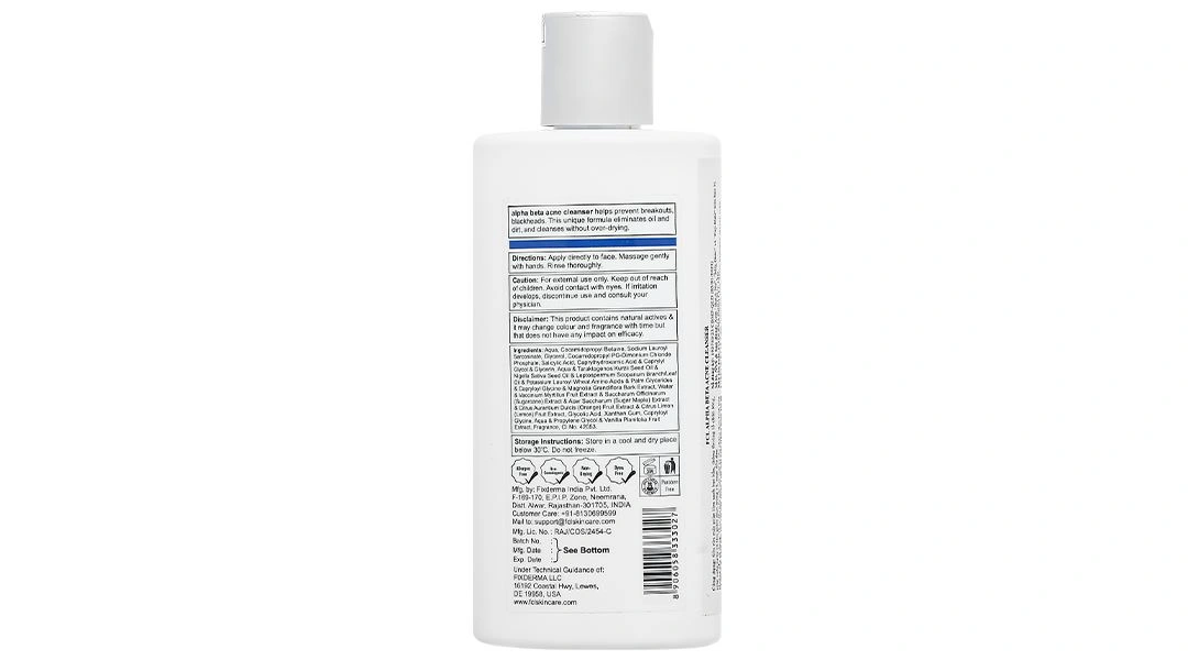 Sữa rửa mặt Fixderma FCL Alpha Beta Acne giúp ngăn ngừa và làm giảm mụn chai 200ml - 2