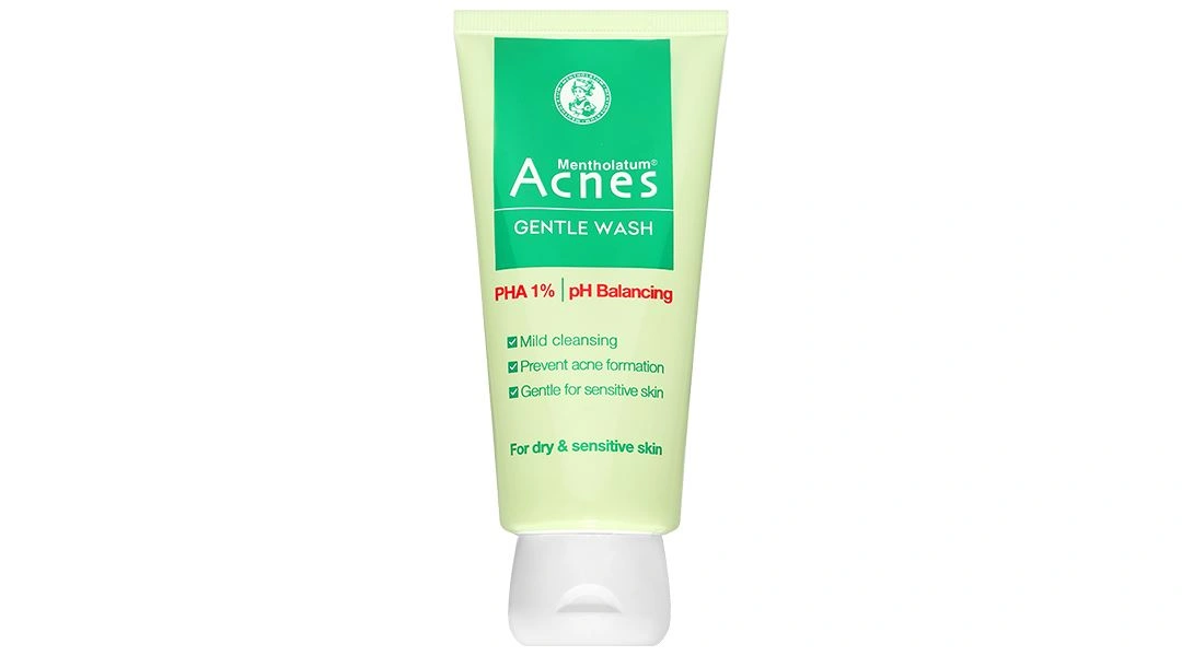 Gel rửa mặt Acnes Gentle Wash ngừa mụn cho da khô và da nhạy cảm tuýp 100g - 1