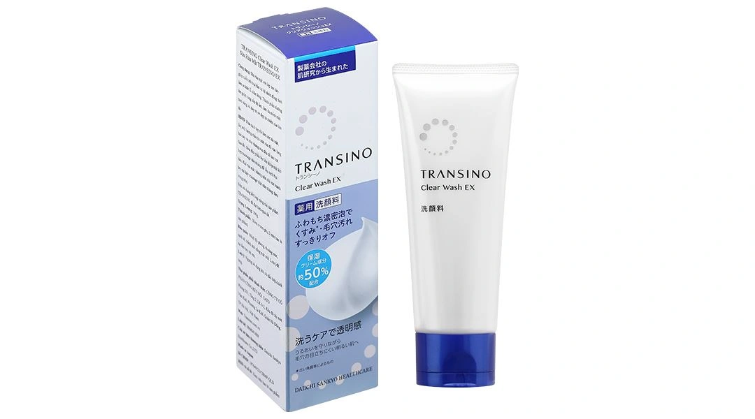 Sữa rửa mặt TRANSINO Clear Wash EX làm sạch sâu, se khít lỗ chân lông tuýp 100g - 