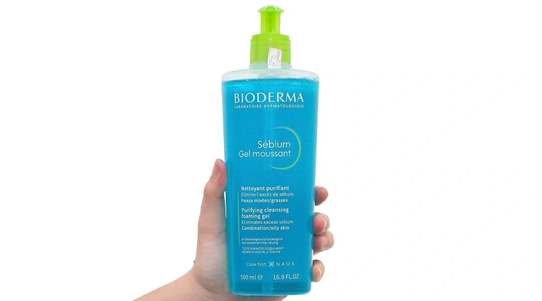 Gel rửa mặt Bioderma Sébium Gel Moussant dành cho da dầu và hỗn hợp chai 500ml - 7