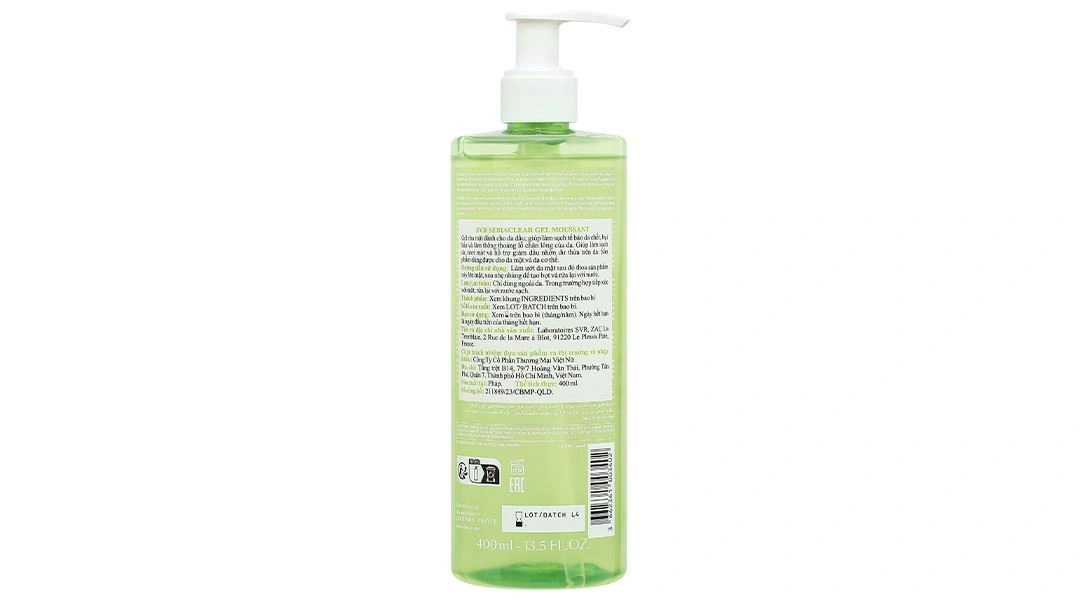 Gel rửa mặt SVR Sebiaclear Gel Moussant làm sạch da, giảm dầu nhờn tuýp 55ml - 17