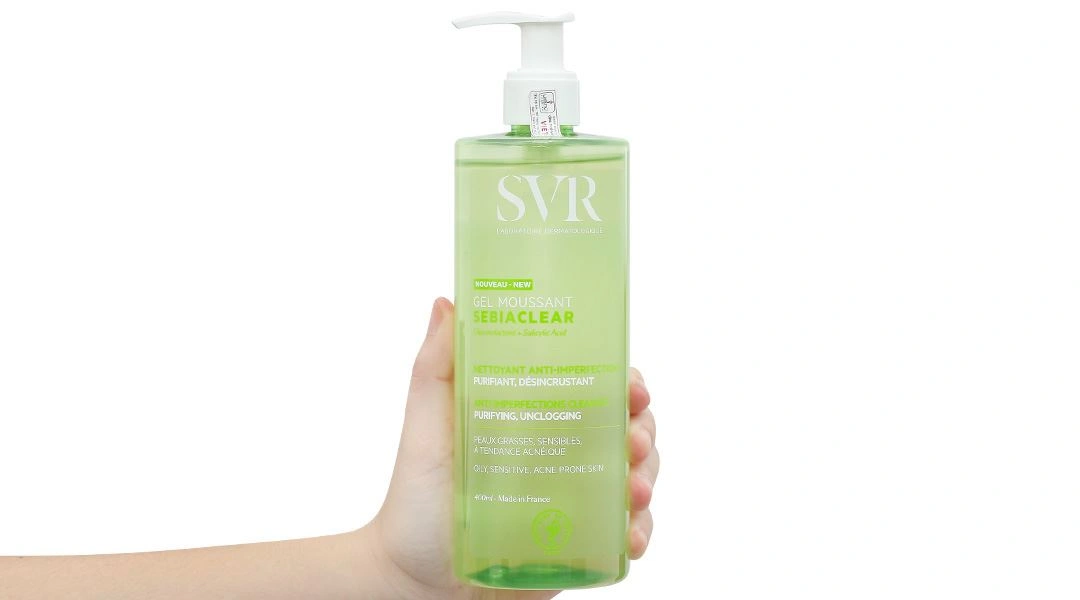 Gel rửa mặt SVR Sebiaclear Gel Moussant làm sạch da, giảm dầu nhờn tuýp 55ml - 22