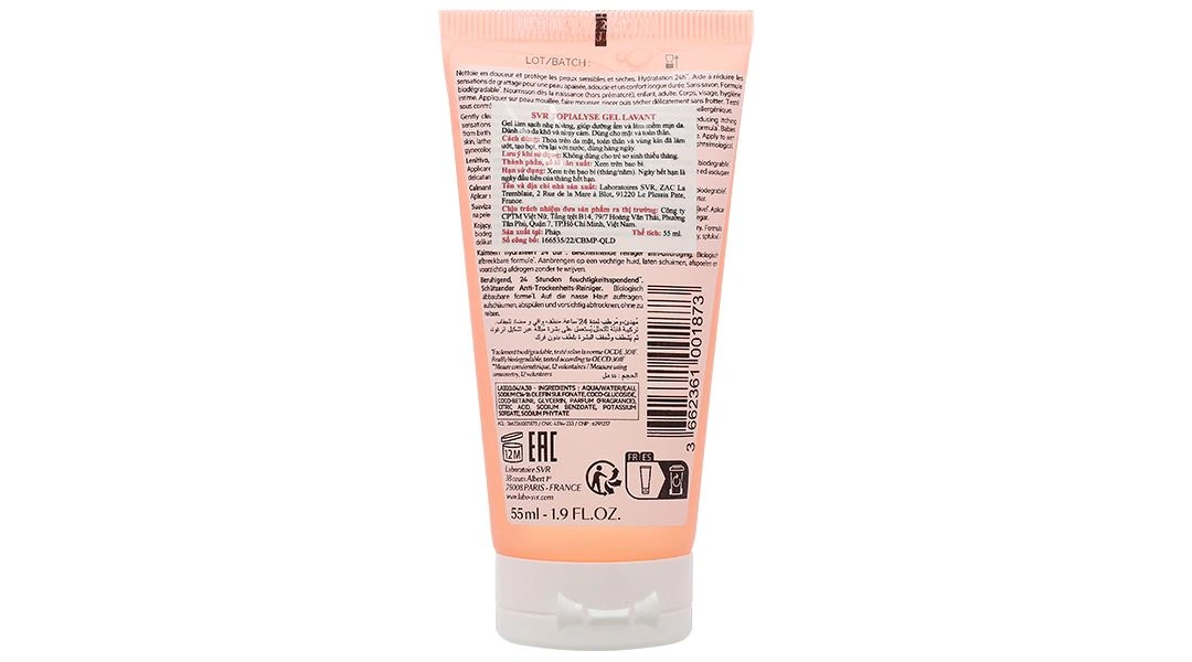 Gel rửa mặt SVR Topialyse Gel Lavant làm sạch, dưỡng ẩm cho da khô, da nhạy cảm tuýp 55ml - 1