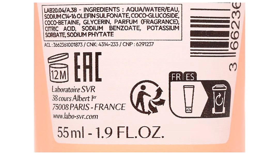 Gel rửa mặt SVR Topialyse Gel Lavant làm sạch, dưỡng ẩm cho da khô, da nhạy cảm tuýp 55ml - 3