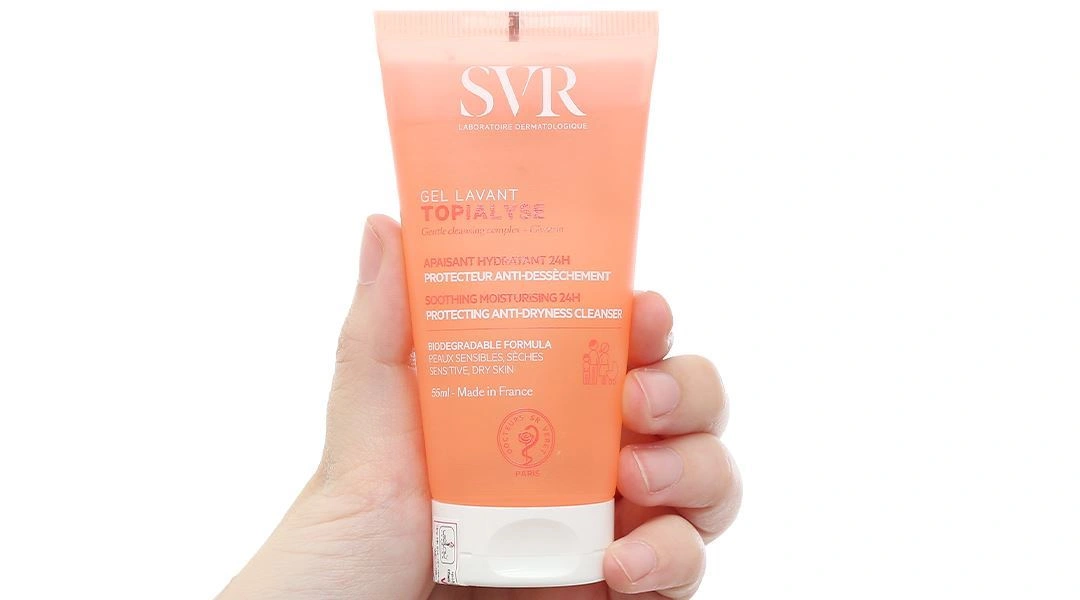 Gel rửa mặt SVR Topialyse Gel Lavant làm sạch, dưỡng ẩm cho da khô, da nhạy cảm tuýp 55ml - 4