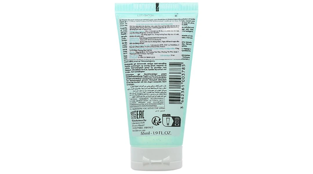 Gel rửa mặt SVR Physiopure Gelee Moussante làm sạch da cho da nhạy cảm tuýp 200ml - 8