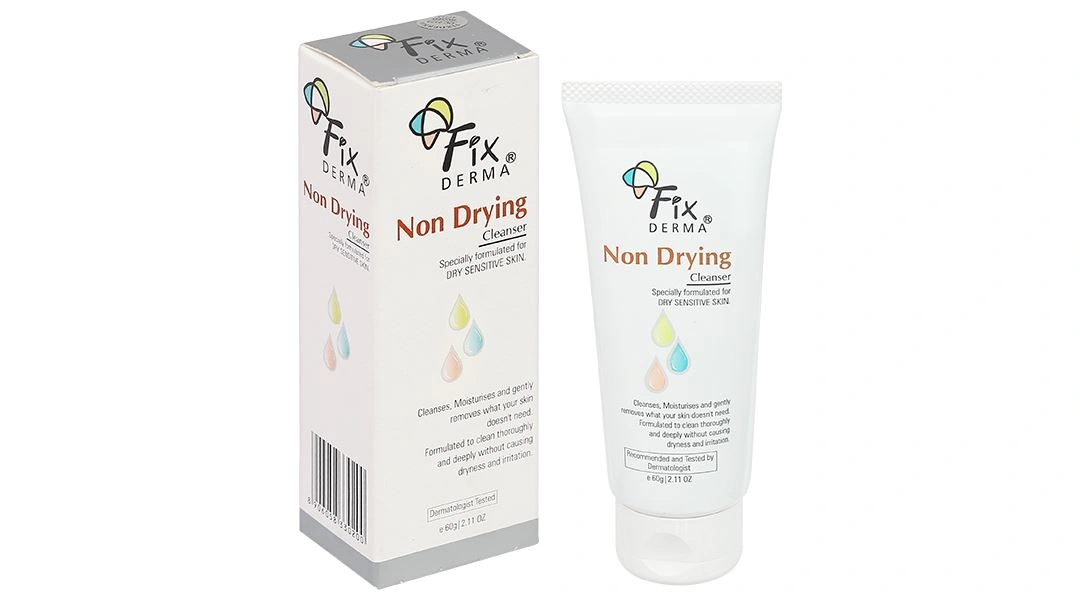 Sữa rửa mặt Fixderma Non Drying giúp làm sạch bã nhờn cho da khô, da nhạy cảm tuýp 60g - 