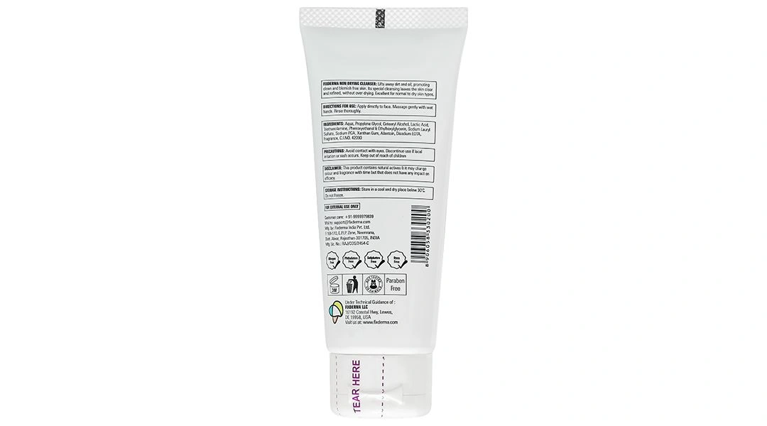 Sữa rửa mặt Fixderma Non Drying giúp làm sạch bã nhờn cho da khô, da nhạy cảm tuýp 60g - 10
