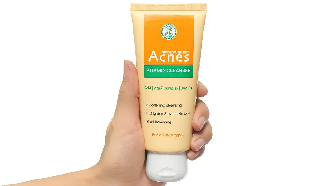 Kem rửa mặt Acnes Vitamin sáng da, mờ sẹo thâm tuýp 100g - 12