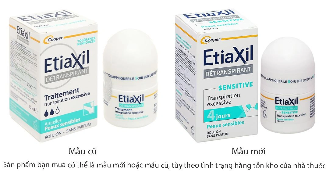 Lăn khử mùi Etiaxil giúp khử mùi hôi dưới cánh tay cho da nhạy cảm chai 15ml - 