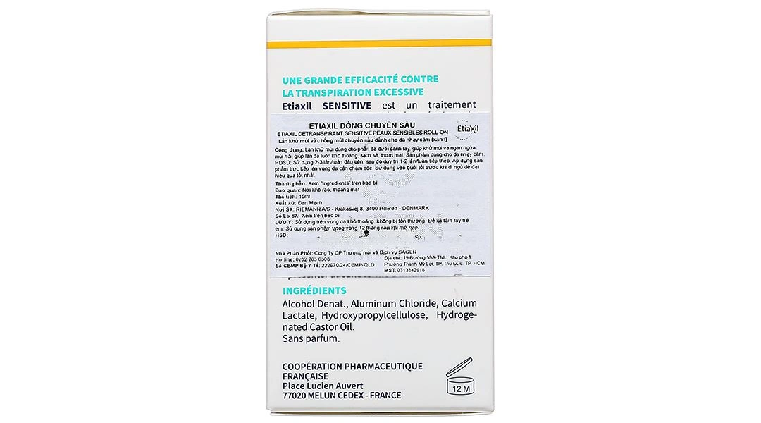 Lăn khử mùi Etiaxil giúp khử mùi hôi dưới cánh tay cho da nhạy cảm chai 15ml - 5