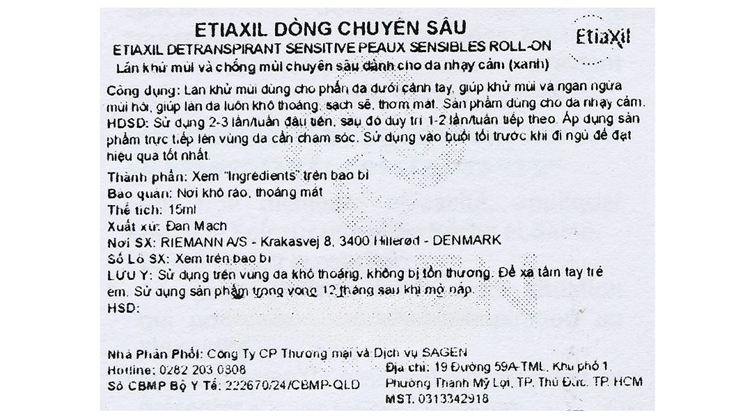 Lăn khử mùi Etiaxil giúp khử mùi hôi dưới cánh tay cho da nhạy cảm chai 15ml - 8