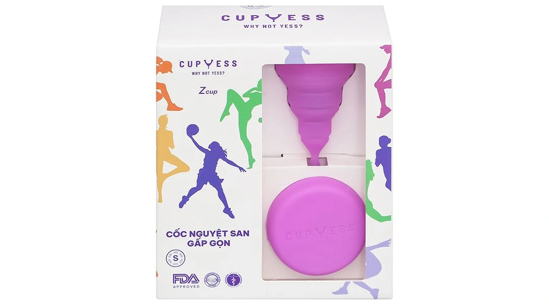 Cốc nguyệt san Cup Yess Gấp Gọn Z Cup Size S hộp 1 cái - 1