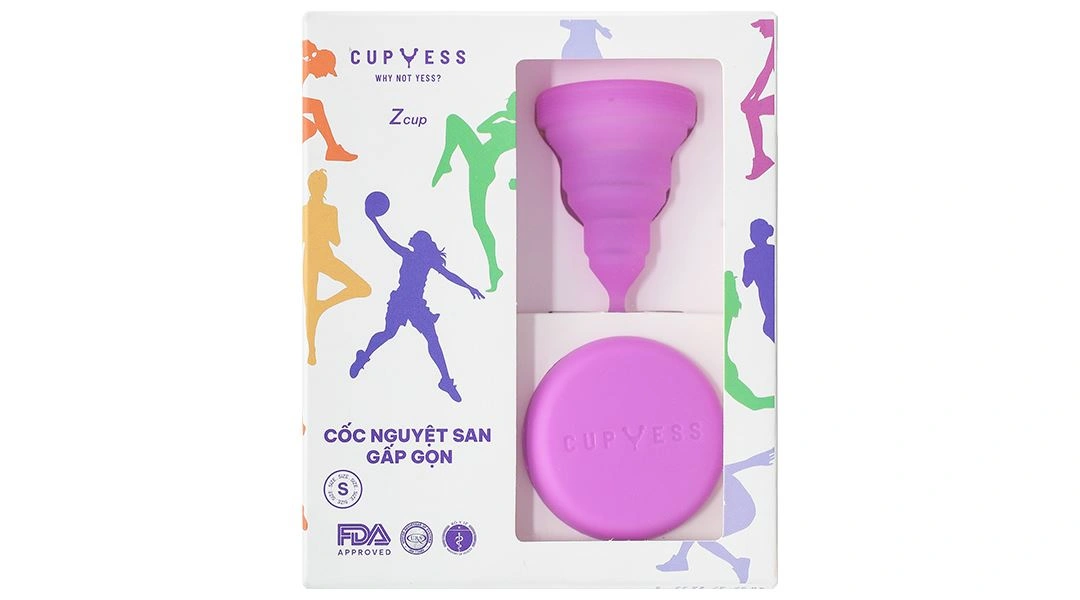 Cốc nguyệt san Cup Yess Gấp Gọn Z Cup Size S hộp 1 cái - 2