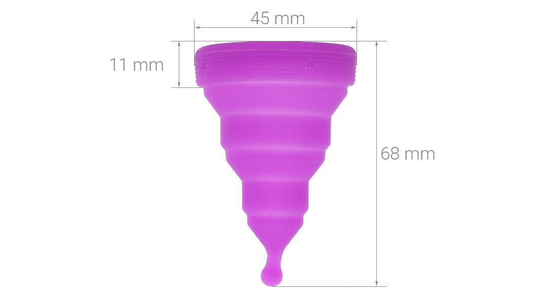 Cốc nguyệt san Cup Yess Gấp Gọn Z Cup Size S hộp 1 cái - 34
