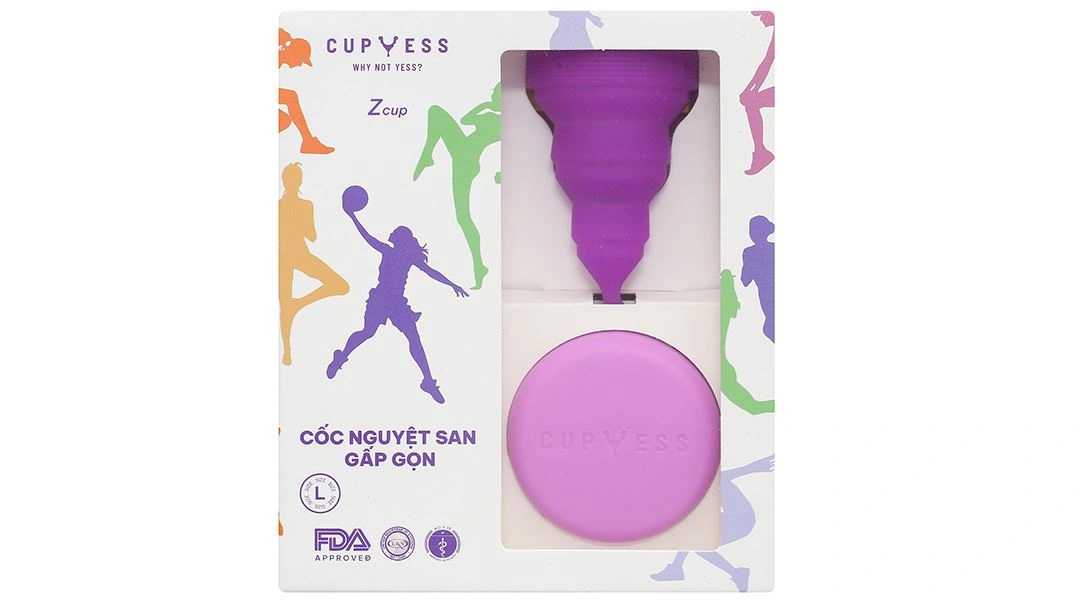 Cốc nguyệt san Cup Yess Gấp Gọn Z Cup Size S hộp 1 cái - 24