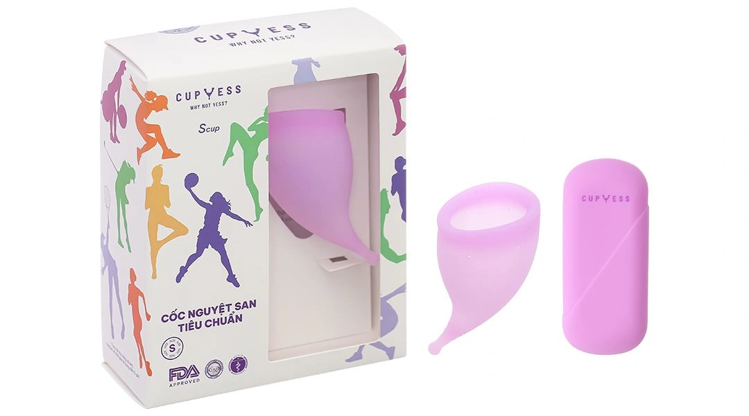 Cốc nguyệt san Cup Yess tiêu chuẩn S Cup hộp 1 cái - 